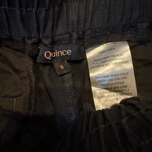 Quince Midnight Linen Trousers